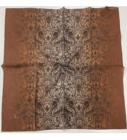 Mandala Desen Elegante Seri Eşarp Eşarp Askısı ile Birlikte 100x100 cm Kiremit K