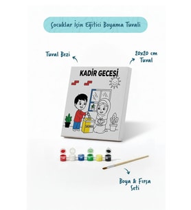 Ramazan Eğitici Boyama Seti Kadir Gecesi Sadaka (Şövalesiz)