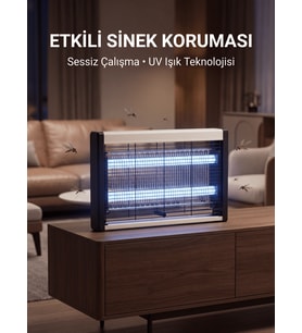 UV Işıklı Sinek Öldürücü Lamba Sessiz Çalışır