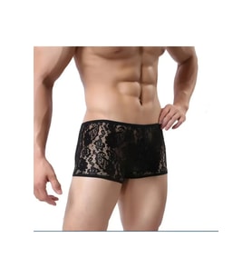 Mulvxbrf Brf02  Dantelli  Siyah Erkek Boxer -  Erkek İç Çamaşırı (Mulvix)