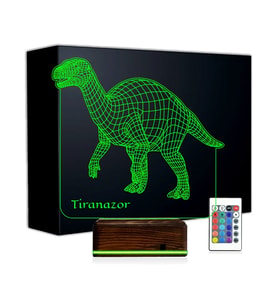 Luvivia Dinozor Tiranazor 3D Lamba - Masa Gece Lambası