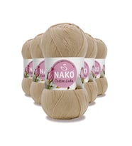 5 Adet Cotton Lüks Yelek Tunik Kazak Bluz Hırka İpi Yünü Camel 97582