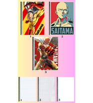 Saitama 3 adet defter A4 büyük boy çizgili_kareli_çizgisiz