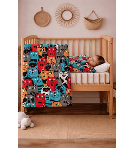 Müslin bebek örtüsü seti 120x120 ve 70x70 2’li set %100 pamuk