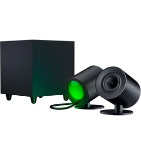 Razer Nommo V2 - Kablolu Subwoofer'Lı Tam Aralıklı 2,1 Pc Oyun Hoparlörleri (Alüminyum Faz Fişli 3"