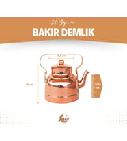 BAKIR DEMLİK MODERN MODEL BAKIR RENK