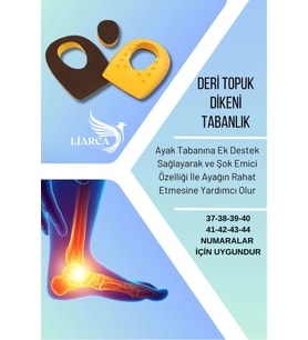 Deri Topuk Dikeni Tabanlık,Topuk Yumuşatıcı İç Taban, Gizli Topuk Dikeni Tabanlık
