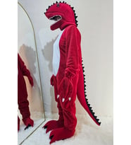T-Rex Dinozor Kostümü Yetişkin Kırmızı