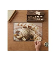 Dondurma Topu - Çikolatalı Dondurma Tasarımı 240 parça Ahşap Puzzle Ahşap Kutuda MP01814