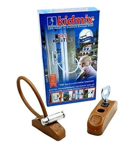 Kidmix Pencere Güvenlik Kilidi Kahverengi