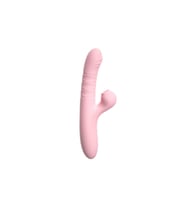 Modern Emişli ve Titreşimli Rabbit Vibratör Pembe