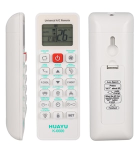 Huayu K-6600 Üniversal Akıllı Klima Kumandası 99% Uyumluluk LCD Ekranlı