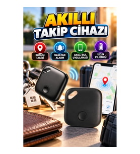 Kompakt Smart Tag Bluetooth Konum Takip Cihazı Akıllı Bul Uygulaması ve Uzaktan Erişim Özelliğiyle