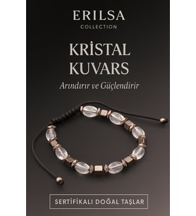 Sertifikalı Kristal Kuvars Doğal Taş Bileklik – Arındırıcı ve Güçlendirici Enerji