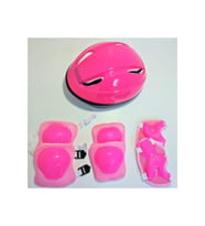 NW NessiWorld Kask Dizlik Dirseklik Eldiven Koruyucu Çocuk Set Pembe