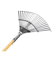 Gardener 10733 Ahşap Saplı Ayarlı Metal Çim Ve Yaprak Toplama Tırmığı