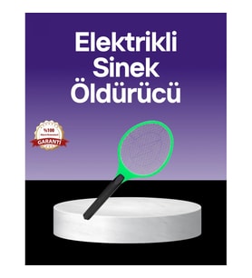 Mey İthalat® Çocuk ve Evcil Hayvan Dostu Elektrikli Sinek Raketi Güvenli Kullanım