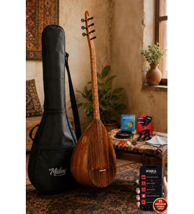 Yonka B-141K Kısa Sap Karaağaç Gövde Kaliteli Gürgen Sap Saz Bağlama Seti
