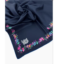 Levidor Twill İpek Eşarp LD4139-1 (Lacivert)