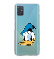 Samsung Galaxy A51  Kamera Korumalı  Kapak Donald Duck Tasarımlı  Şeffaf Kılıf