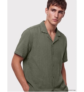 LCW Vision Haki Regular Fit Erkek Dokulu Gömlek