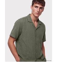 LCW Vision Haki Regular Fit Erkek Dokulu Gömlek