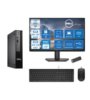 Dell Pc Pro Mıcro QCM1250 Intel® Ultra 7 265T 80GB Ddr5 512GB SSD Intel® Graphicsdell 27 Inç Fhd Mon.  WIN11PRO Mini Masaüstü Bilgisayar BTO10727P27+ZETTAUSBBELLEK