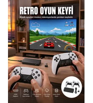 Taşınabilir Retro Oyun Çubuğu Kablosuz Oyun Kolu Seti Yeni Nesil