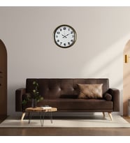 River World Duvar Saati Metal 40 cm'lik Eskitme Stil Antik