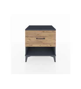 Hyperion Komodin Tek Çekmeceli 60x44x64 Antrasit-Çam