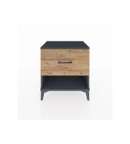 Hyperion Komodin Tek Çekmeceli 60x44x64 Antrasit-Çam