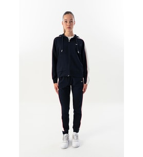 Maraton Comfort Kadın Kapüşonlu Lacivert Tracktop