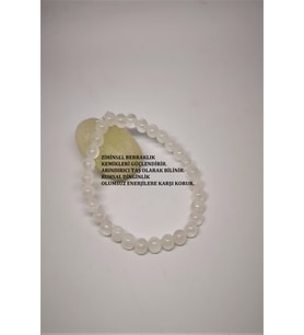 6 MM SELENİT DOĞALTAŞ BİLEKLİK
