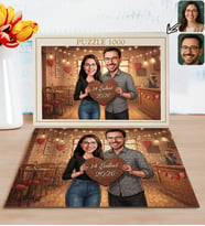 BK Gift Kişiye Özel Sevgili Karikatürlü 1000 Parça Profesyonel Puzzle-3, 1000 Puzzle, Sevgililer Günü Hediyesi, Sevgiliye Hediye
