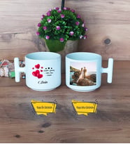 Sevgililer Günü Hediyesi Kupa Bardak T Fotoğraflı Sevgiliye Hediye
