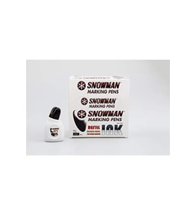 Snowman Beyaz Yazı Tahtası Mürekkebi 90 Cc Siyah