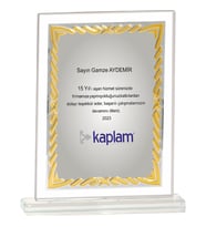 ODAK KUPA - Cam Plaketler - CM-090-M A - 18x21 cm