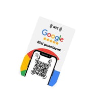 NFC ve QR Kodlu Google Yorum ve Puanlama Kartı