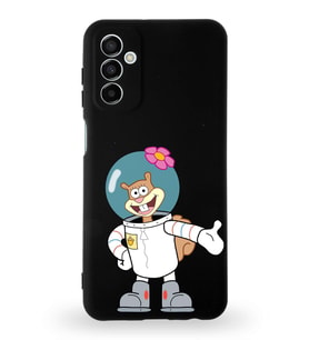 Samsung Galaxy M13 Uyumlu Lansman Kılıf Altı Kapalı İçi Kadife  Sandy Tasarımlı  Kapak (Şeffaf)