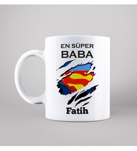 En Süper Baba Tasarımlı Kupa Kişiye Özel