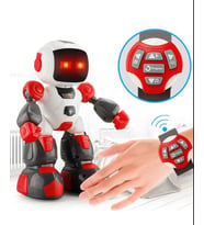 Uzaktan Kumandalı Işıklı Sesli Ses Kaydı Yapan Yürüyen Robot