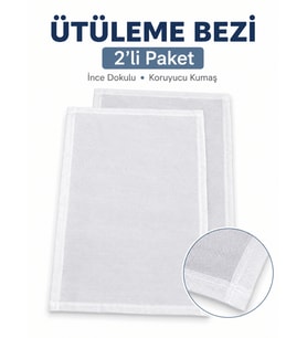 Beylini 2 Adet 33x65 Ütü Filesi Hassas Kumaşlar İçin Yanmaz Isıya Dayanıklı Ütü Bezi Ütüleme Matı Kırışmaz Şeffaf File Ütü Altlığı