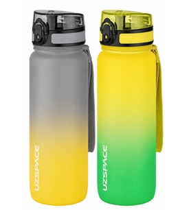 Uzspace 2'li Tritan Matara Seti 800 ml Çift Renk Softtouch FF Collection Tritan Su Matarası