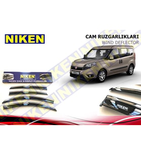 Fiat Doblo 2 Kromlu Cam Rüzgarlığı Niken 2010 Sonrası