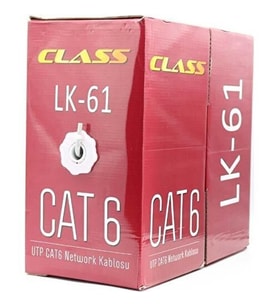 Class Utp Cat6 Network Kablosu 24AWG Gri 305METRE (Beyaz)
