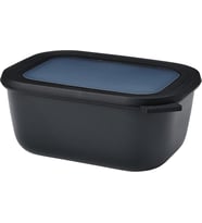 Mepal - Multi Bowl Cirqula Rectangular - Kapaklı Saklama Kabı - Buzdolabı Için Hava Geçirmez Saklama