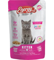 CAT FOOD ENERGY Tavuklu Islak Yavru Kedi Maması 85 gr x 24 Adet