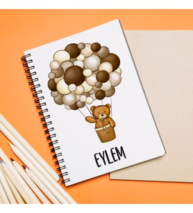 Hoş Geldin Bebek Tasarımlı Defter Kişiye Özel