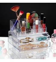 2 Katlı Çekmeceli Makyaj Düzenleyici Organizer Set