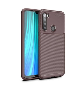 Zore Redmi Note 8 ile Uyumlu  Negro Silikon Kılıf  Kahverengi